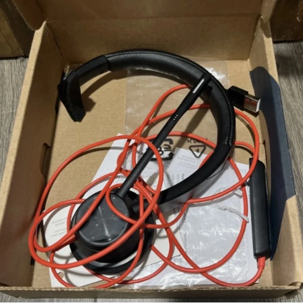 Poly Blackwire 3310 Headset - Mono - USB Type A, Mini-Phone (3.5mm) - Wired - 32